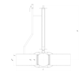 Кран шаровый с дренажными патрубками КШ.П.П.GAS.TWINTRIO - 2